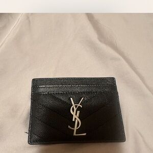 Yves Saint Laurent Black Card Holder